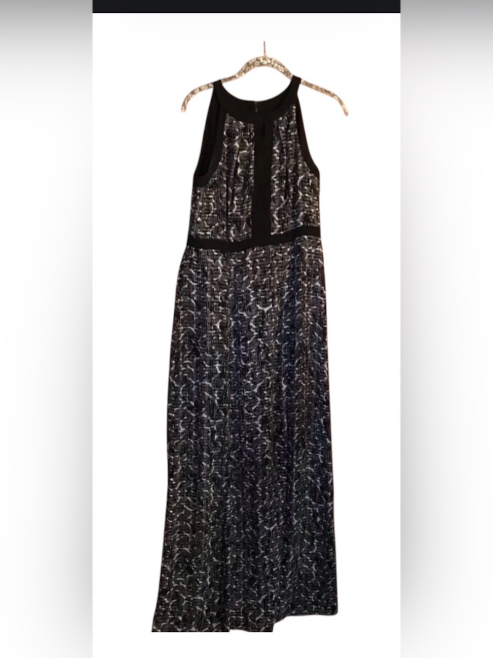 White House Black Market Maxi Sleevless Dress Size 4